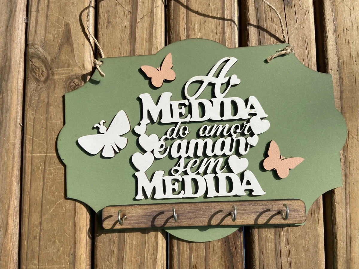 Porta chaves com frases - Imagem 1