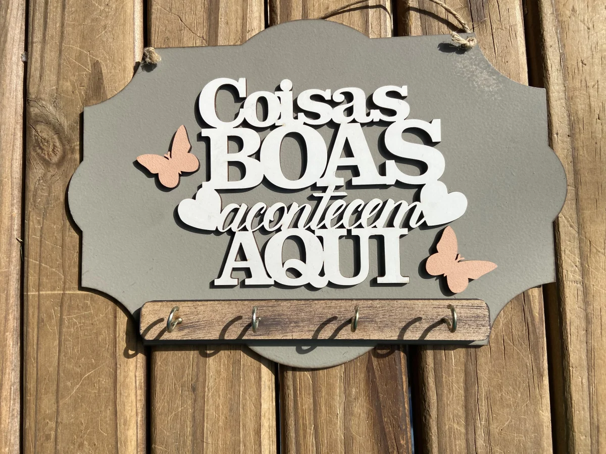 Porta chaves com frases - Imagem 4