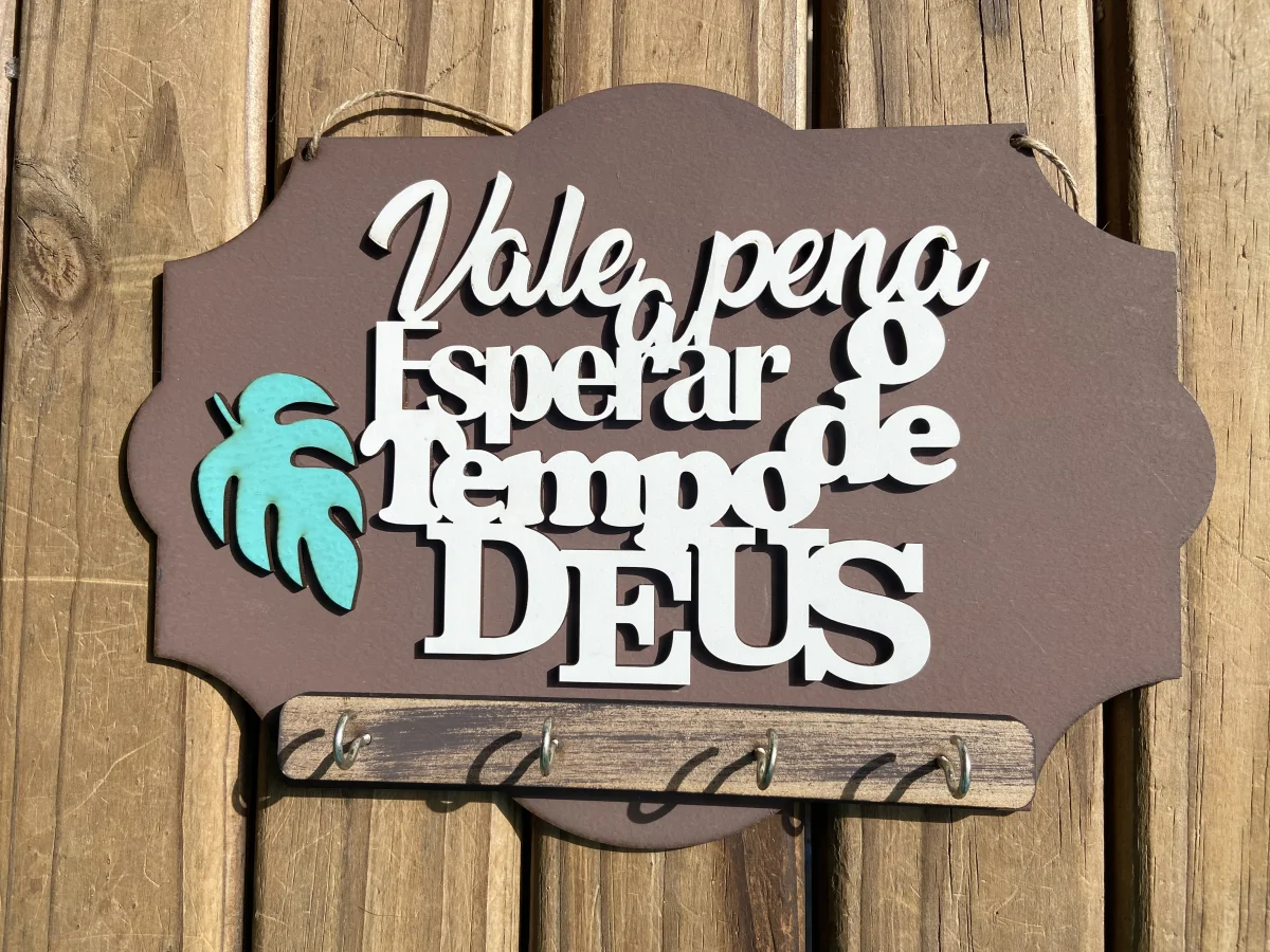 Porta chaves com frases - Imagem 2