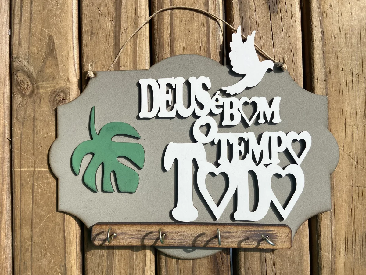 Porta chaves com frases - Imagem 6