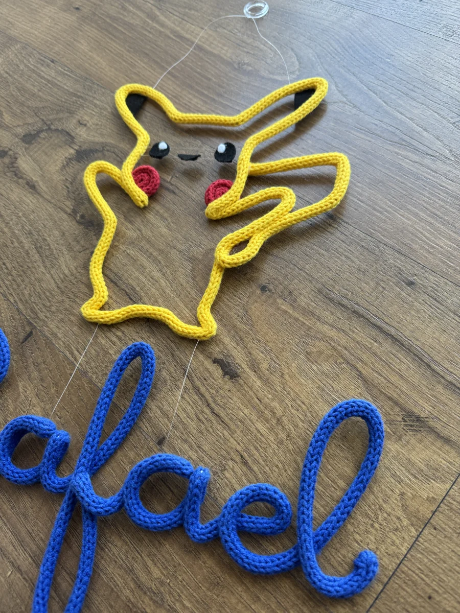 Decoração Pikachu Pokémon com nome personalizado - Imagem 2