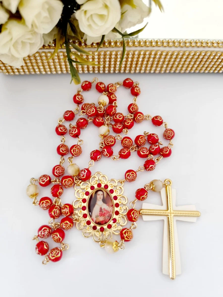 Terço de Santa Teresinha com Strass - Imagem 4
