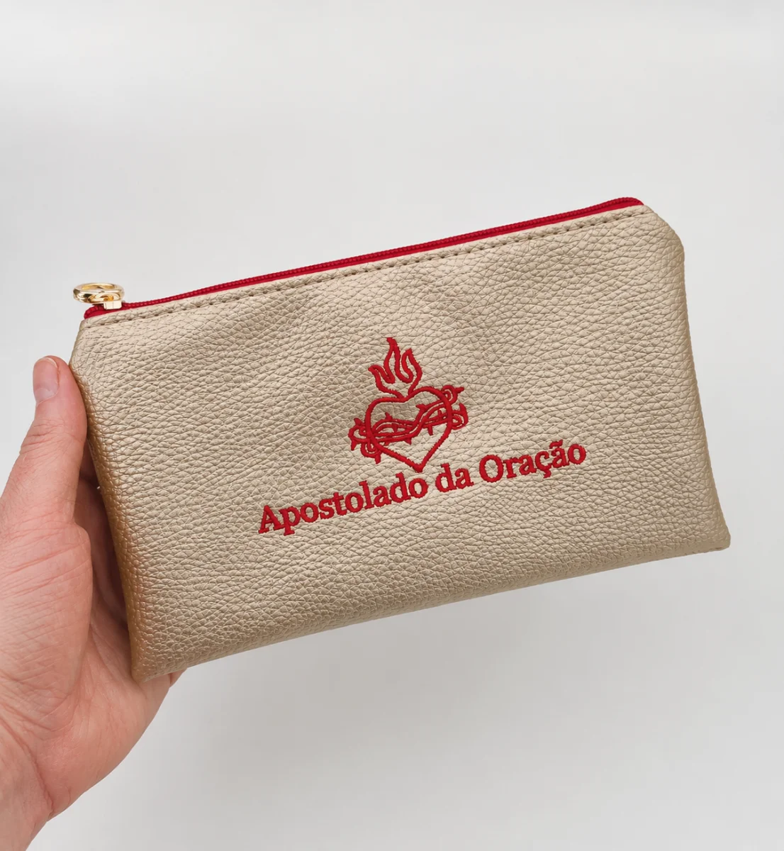 Bolsinha Bordada Apostolado da Oração. - Imagem 2
