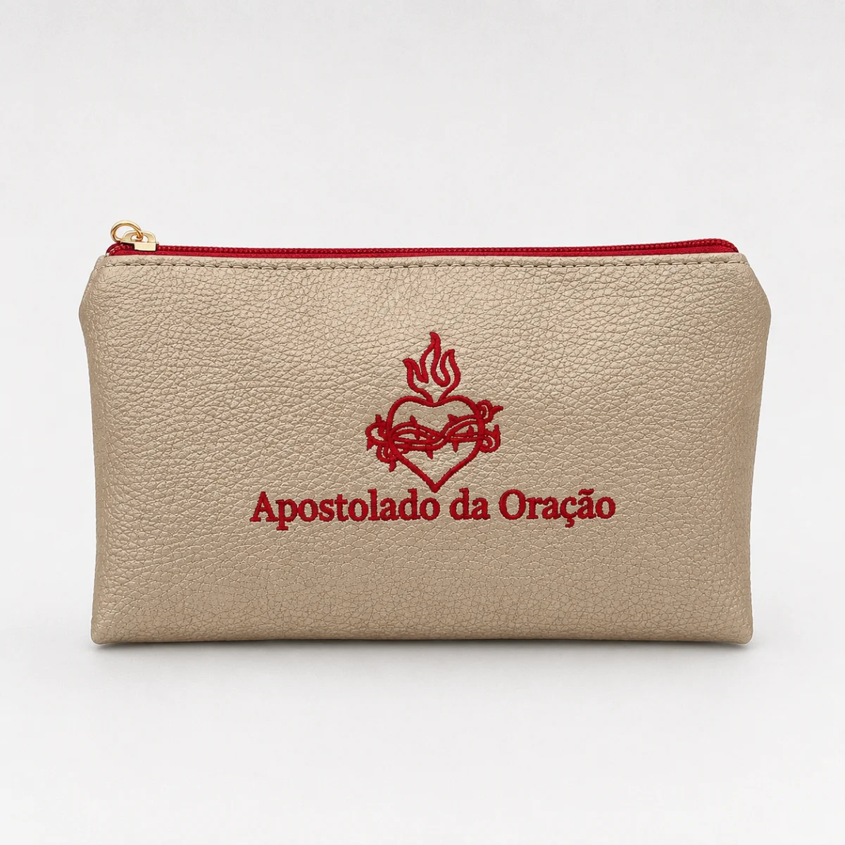 Bolsinha Bordada Apostolado da Oração. - Imagem 1
