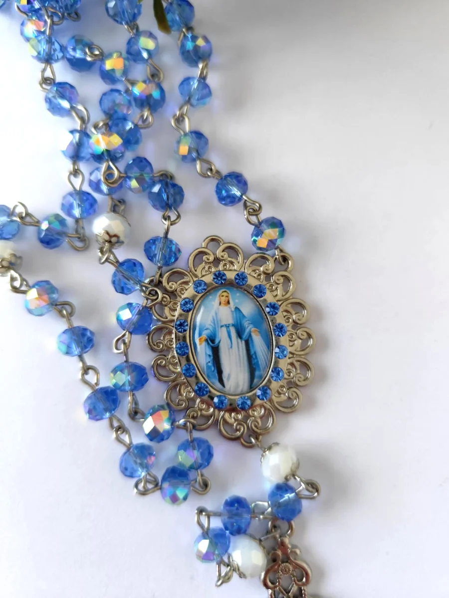 Terço Nossa Senhora das Graças com Strass - Imagem 4