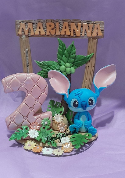 Vela Personalizada Stich - Imagem 2