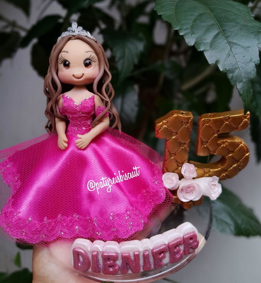 Vela Personalizada 15 Anos Dourada
