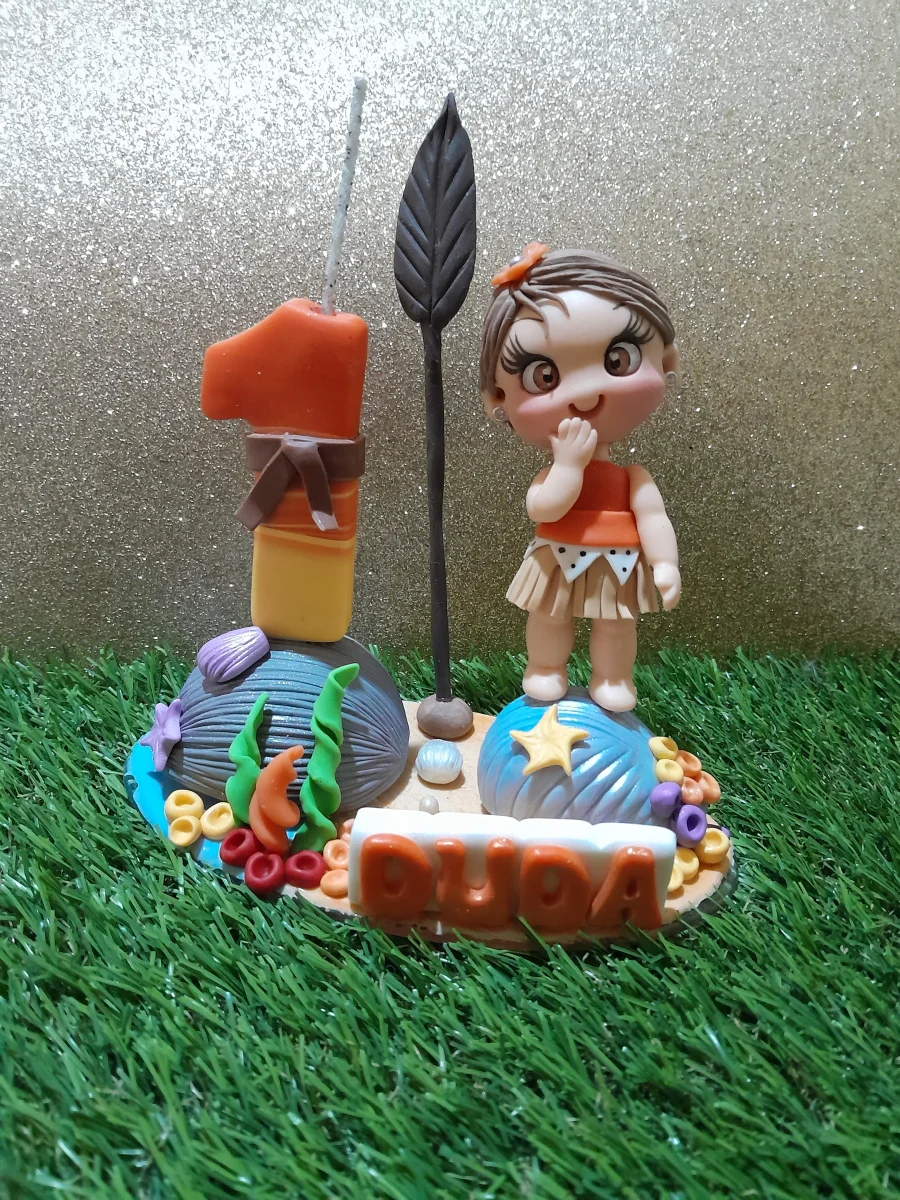 Vela Personalizada Moana Biscuit - Imagem 3
