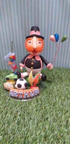 Vela Personalizada Mundo Bita em Biscuit - Imagem 5