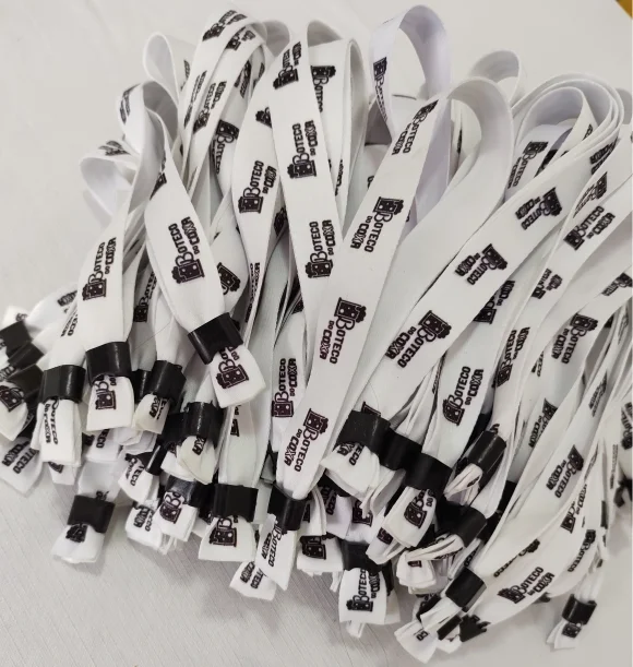 Pulseiras Personalizadas de Tecido 30 unds - Imagem 1