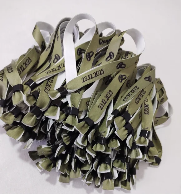 Pulseiras Personalizadas de Tecido 30 unds - Imagem 2