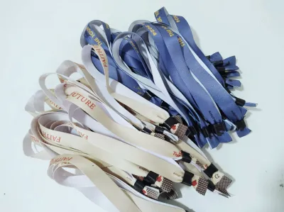 Pulseiras Personalizadas de Tecido 40 unds