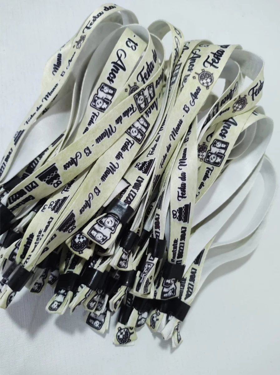 Pulseiras Personalizadas de Tecido 50 unds - Imagem 4