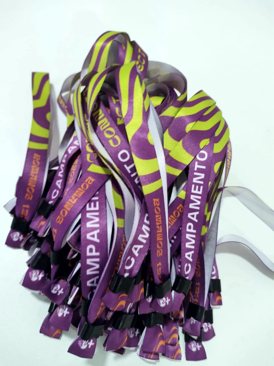 Pulseiras Personalizadas de Tecido 50 unds - Imagem 6