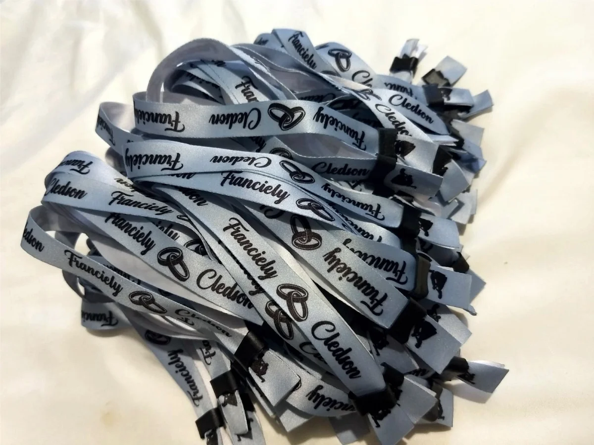 Pulseiras Personalizadas de Tecido 50 unds - Imagem 3
