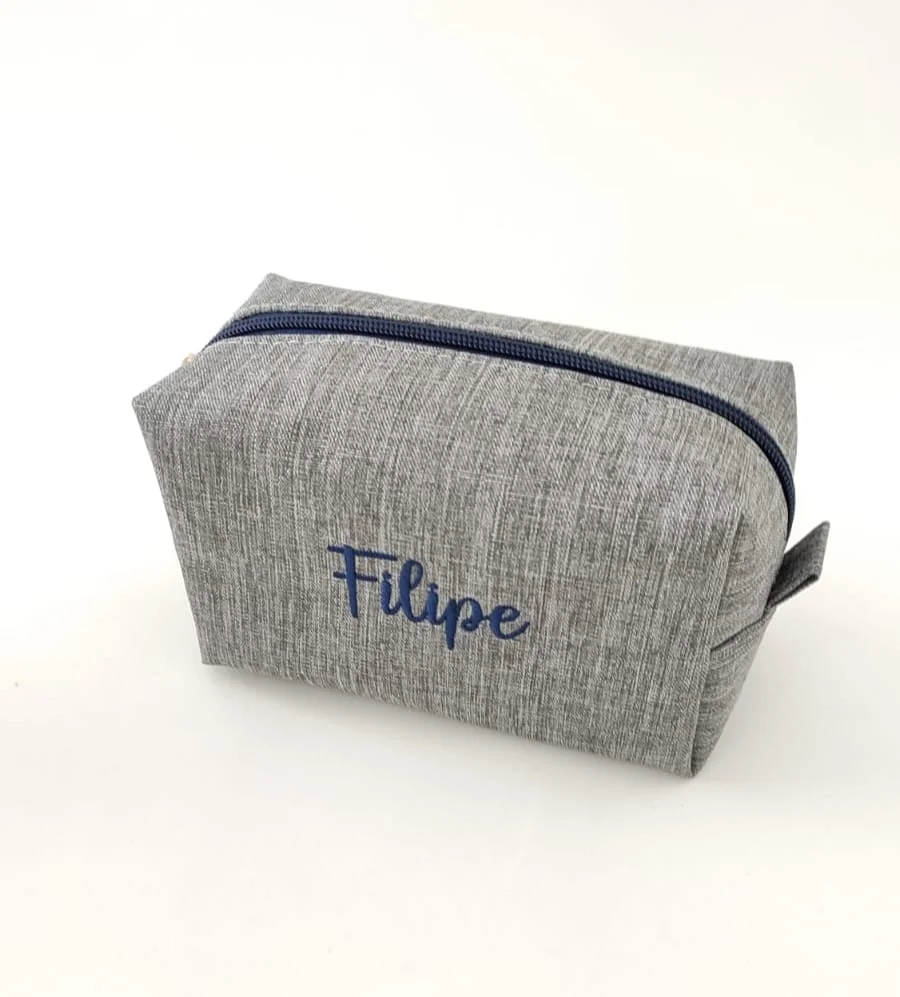Nécessaire Masculina Box Personalizada com Bordado - Imagem 4