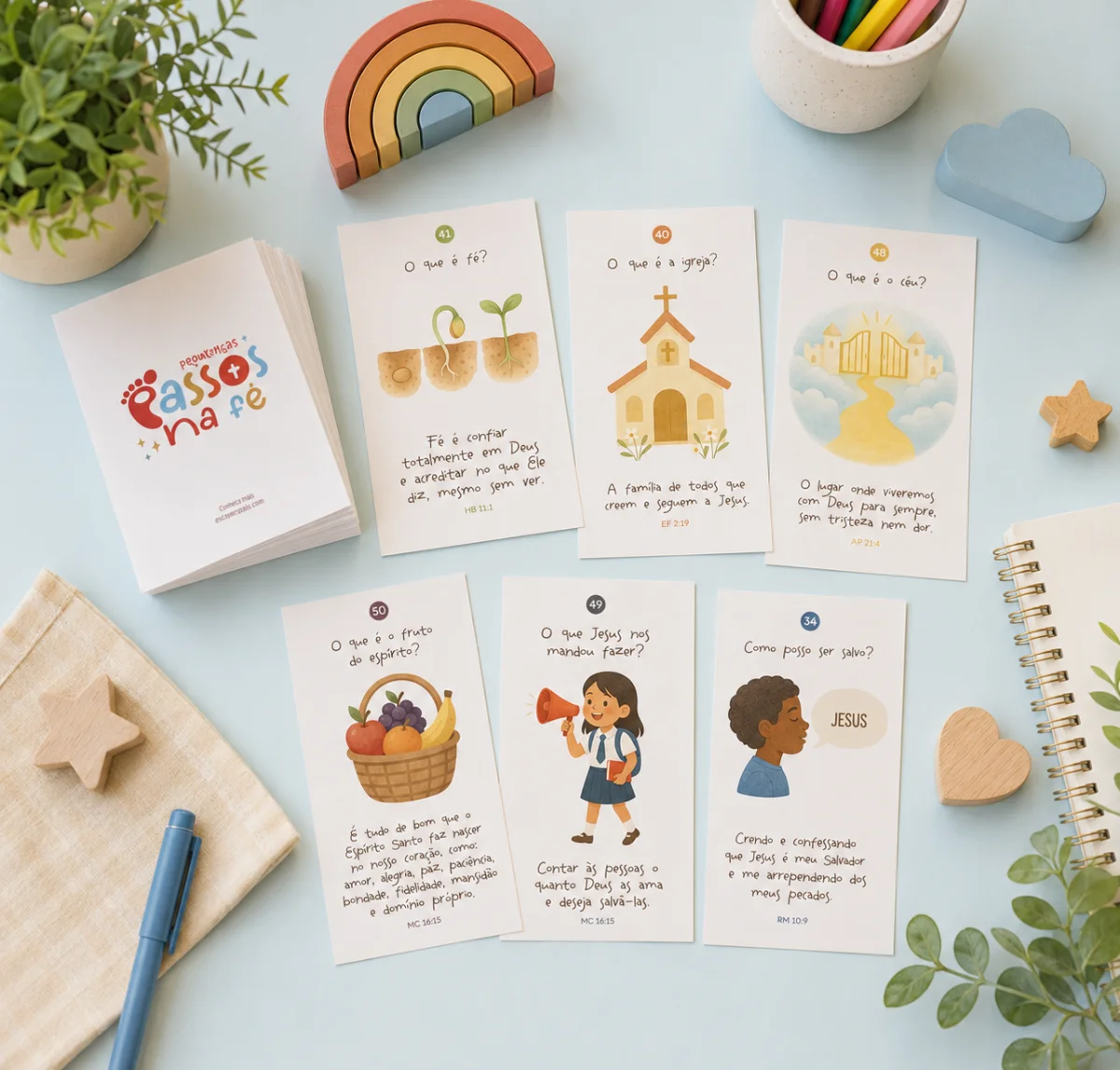 Arquivo Digital Primeiros passos na Fé - Cards de memorização - Imagem 4