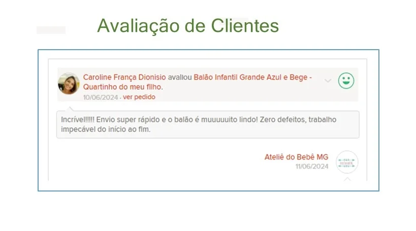 Balão Infantil Azul e Bege (01 Unidade) - Imagem 8