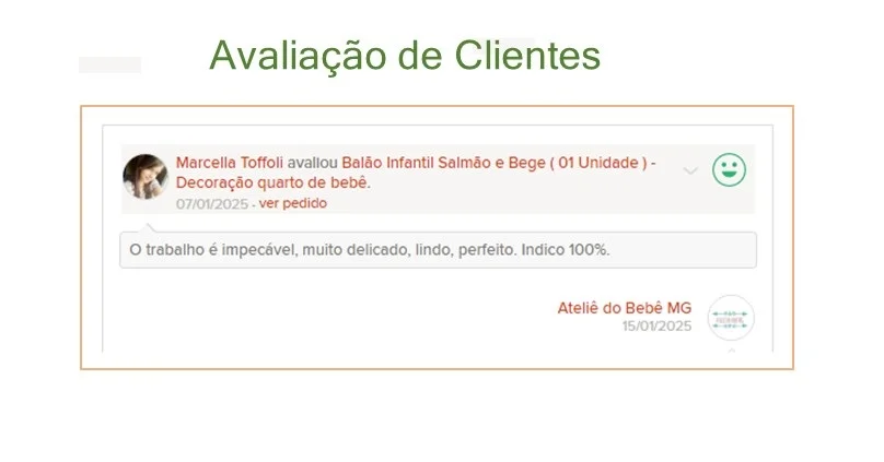 Balão Infantil Salmão e Bege ( 01 Unidade ) - Imagem 6