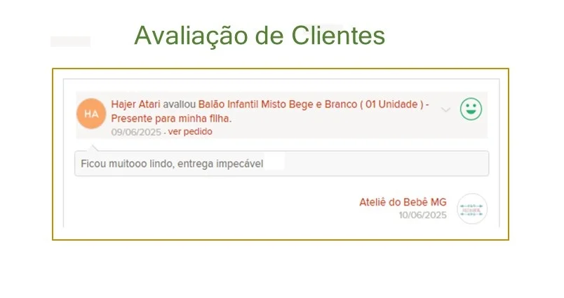 Balão Infantil Misto Bege e Branco ( 01 Unidade ) - Imagem 8