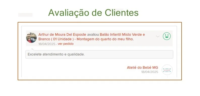 Balão Infantil Misto Verde e Branco ( 01 Unidade ) - Imagem 6