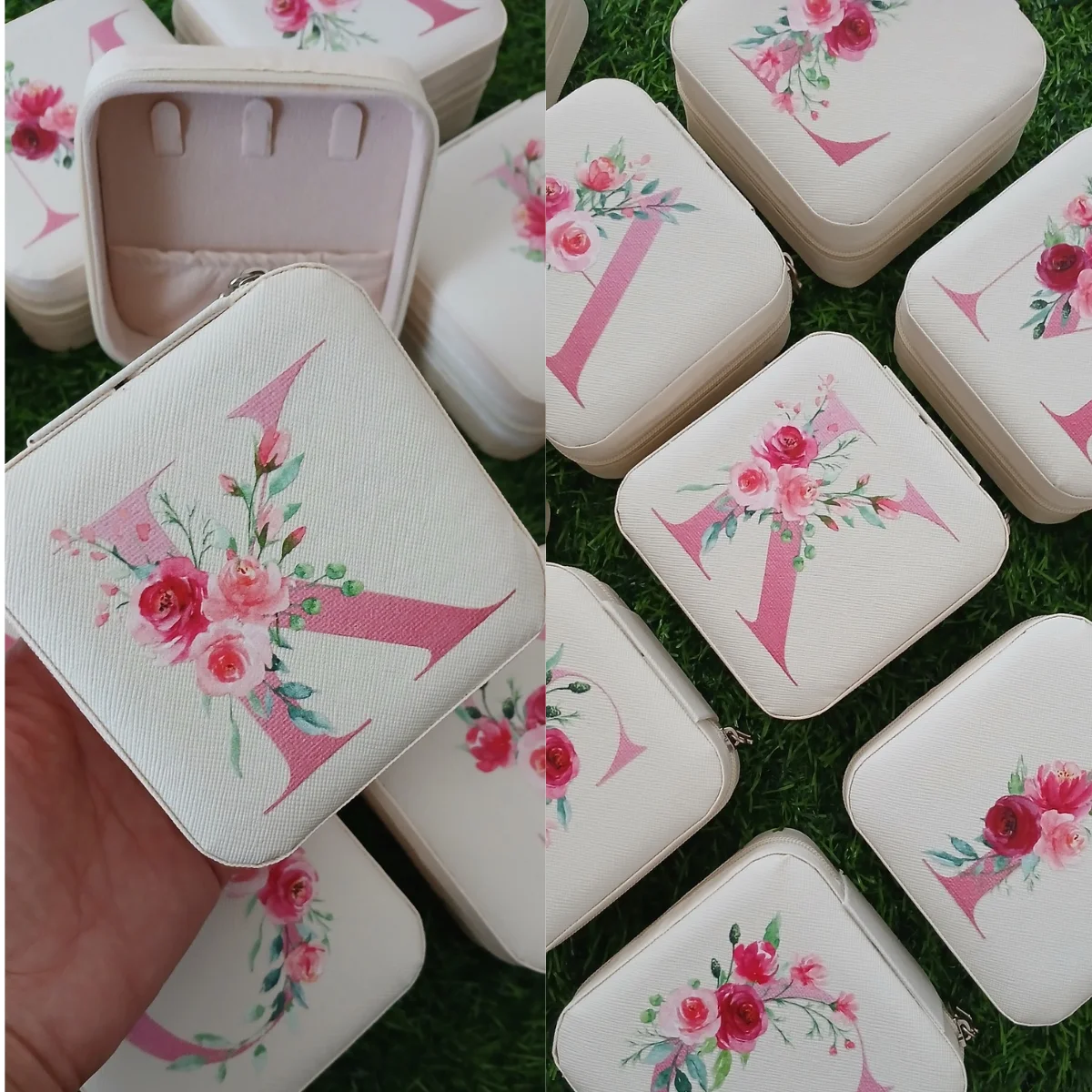 Porta Joias Personalizado Inicial do Nome | Organizador de Joias Feminino | Presente Delicado - Imagem 2
