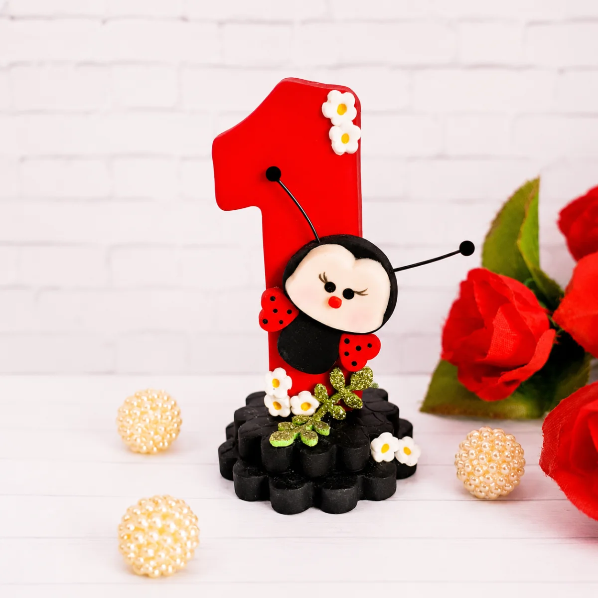 Vela Joaninha Biscuit - Imagem 1