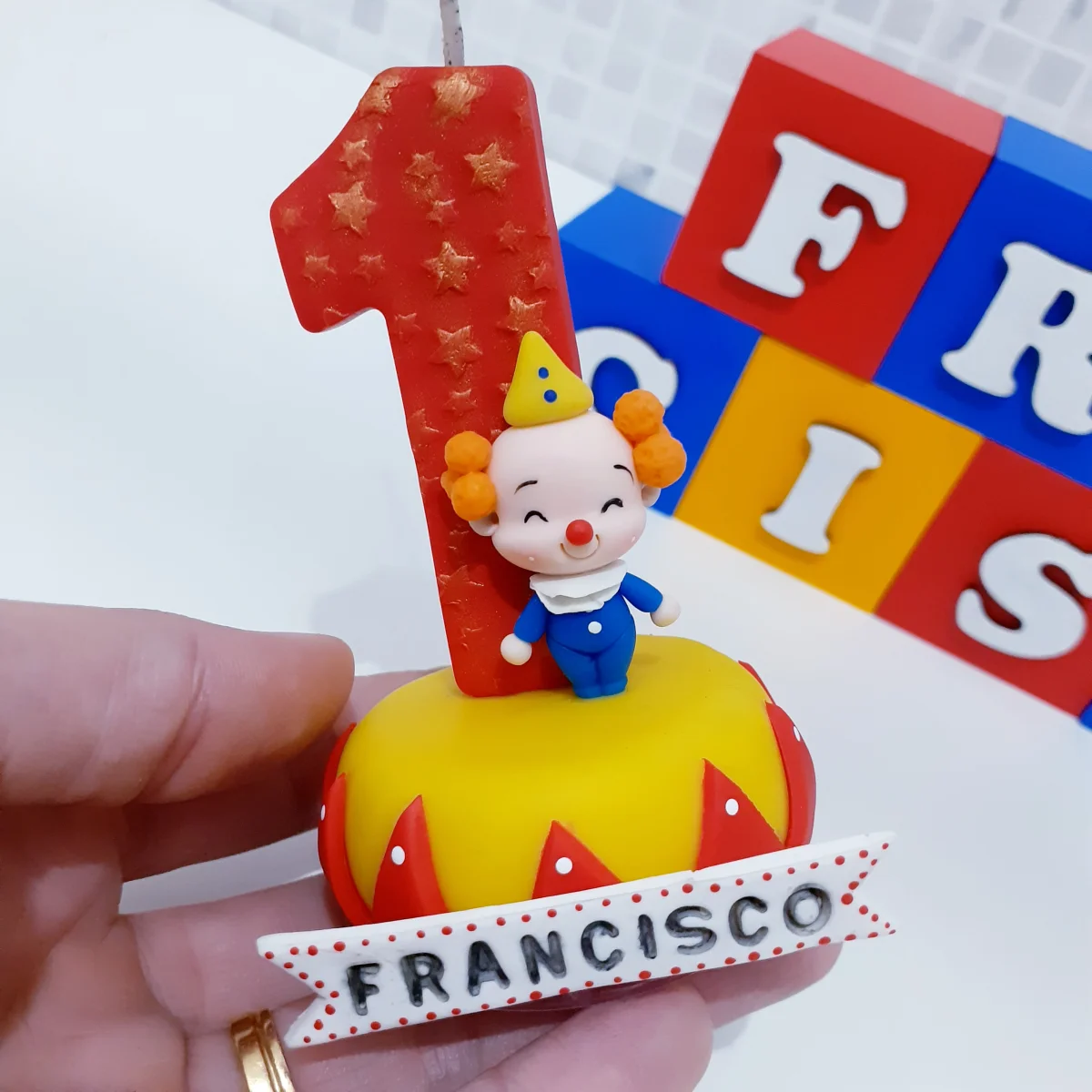 Vela Circo Biscuit - Imagem 2