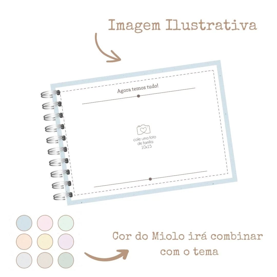 Kit Livro do Bebê + Caderneta de Saúde + Porta Documentos Safafi - Imagem 5