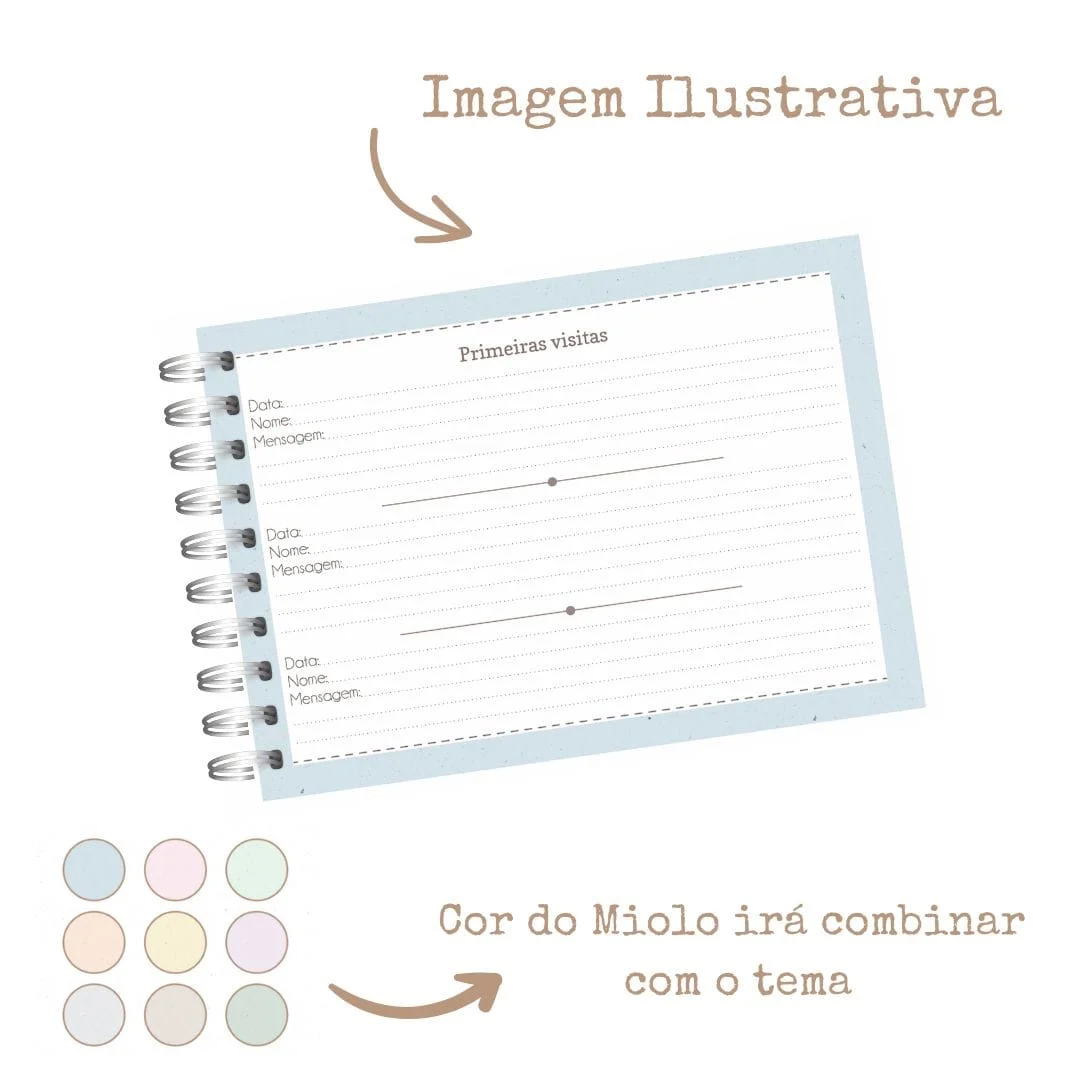 Kit Livro do Bebê + Caderneta de Saúde + Porta Documentos Safafi - Imagem 7