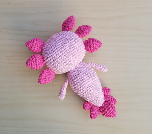 Axolote Tutti-frutti Amigurumi - Imagem 3