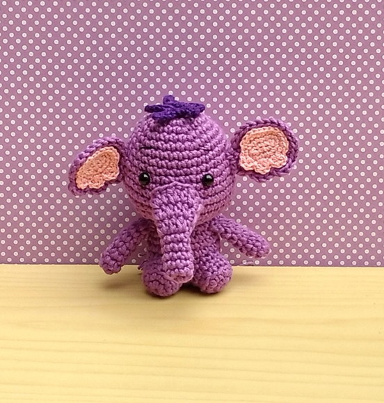 Elefantinho Bolota Amigurumi - Imagem 2