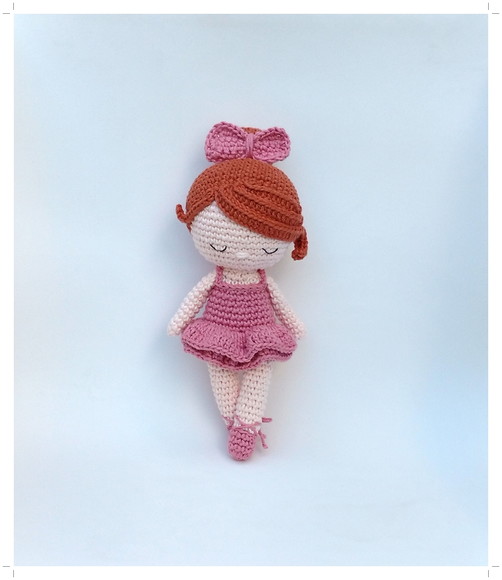 Boneca Bailarina Margarida Amigurumi - Imagem 3