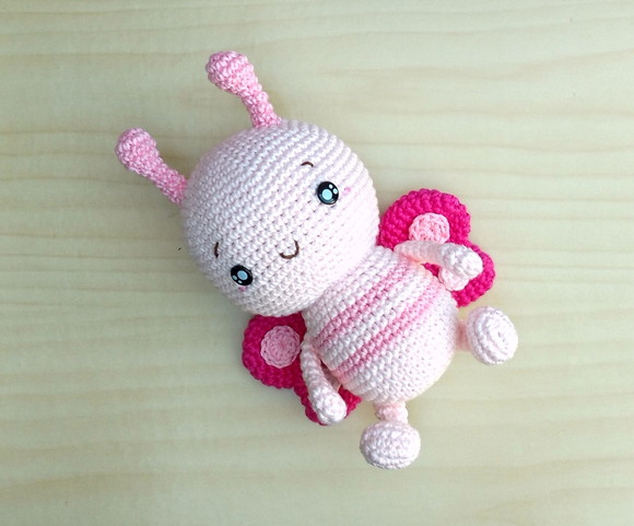 Borboleta Bia Amigurumi - Imagem 2