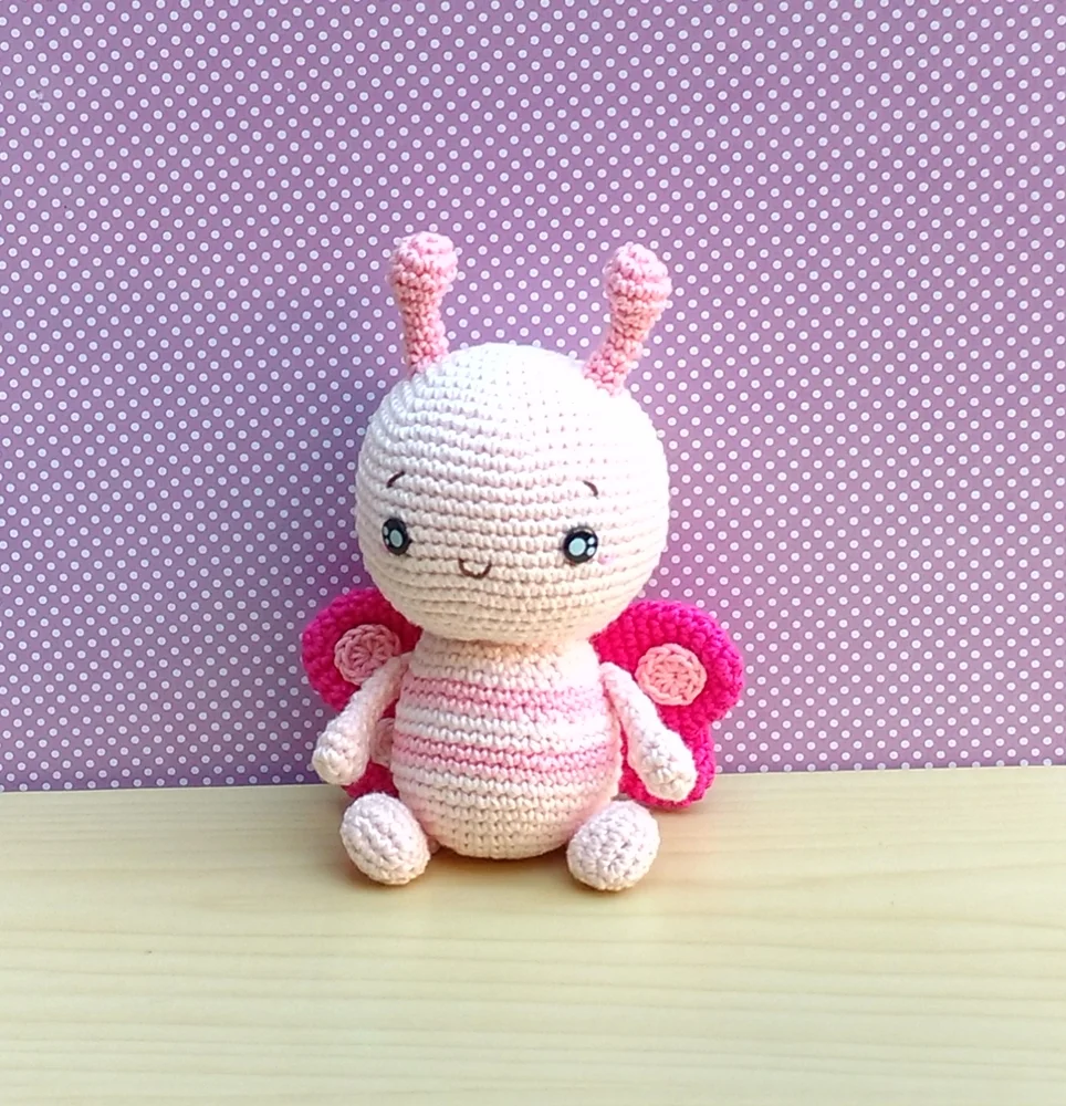 Borboleta Bia e Abelha Mia Amigurumi - Imagem 5