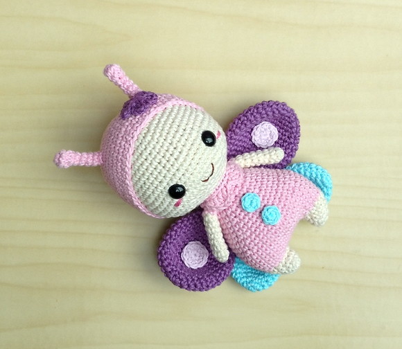 Borboleta Tina Amigurumi