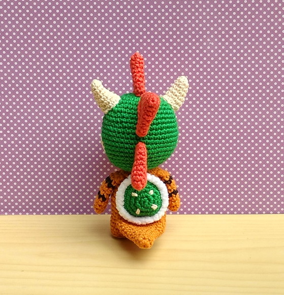 Bowser - chibi Amigurumi - Imagem 4