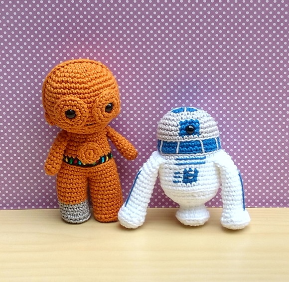 C-3po e R2d2 - Star Wars Amigurumi