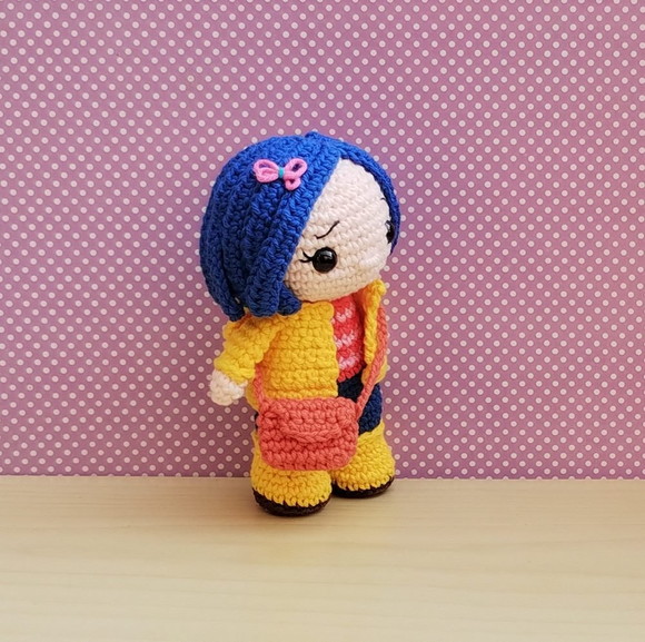 Kit Coraline e o Gato Preto Amigurumis - Imagem 5