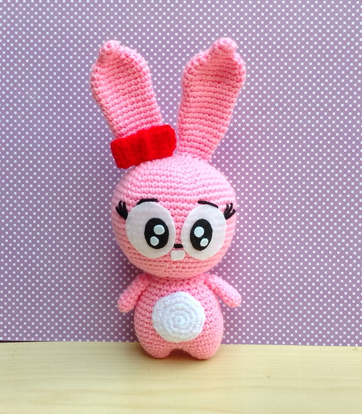Coelha Rosinha Amigurumi