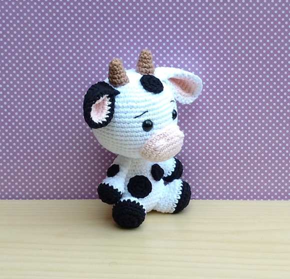 Fazendinha Baby - Vaca Betina Amigurumi - Imagem 2