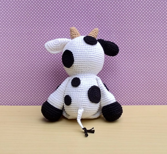 Fazendinha Vaca Milu Amigurumi - Imagem 3