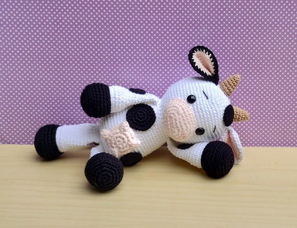 Fazendinha Vaca Milu Amigurumi - Imagem 4
