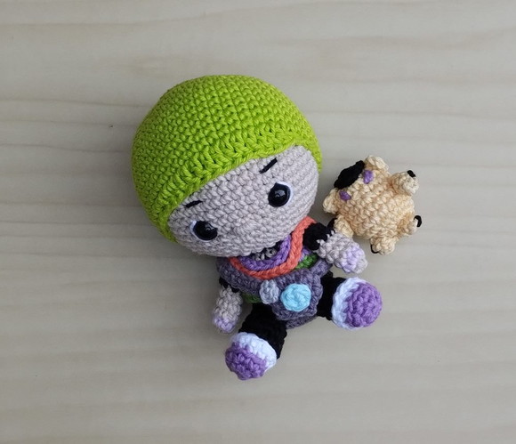 Agente Gekko + Wingman Amigurumi - Imagem 3