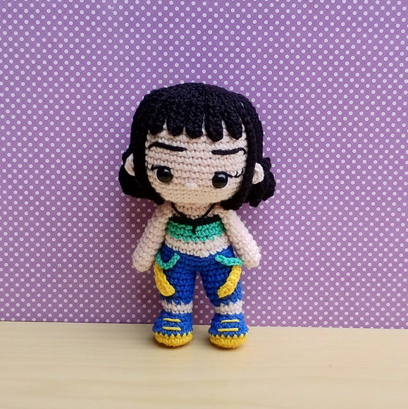 Boneca Zoey amigurumi
