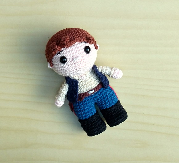 Han Solo Amigurumi - Imagem 3