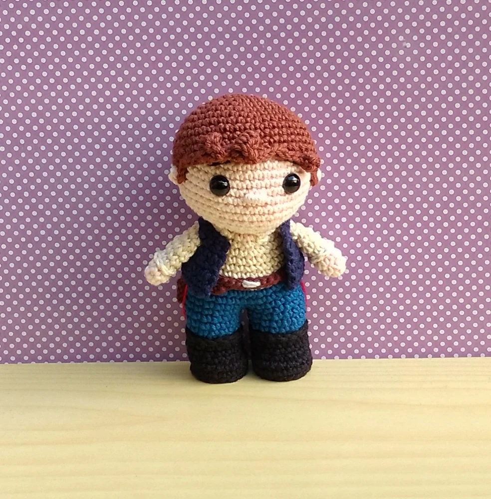 Kit Han Solo e Princesa Leia Amigurumi - Imagem 5