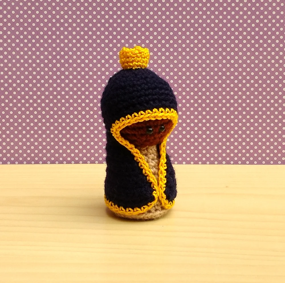 Kit com 3 Mini Nossa Senhora Amigurumi - Imagem 3