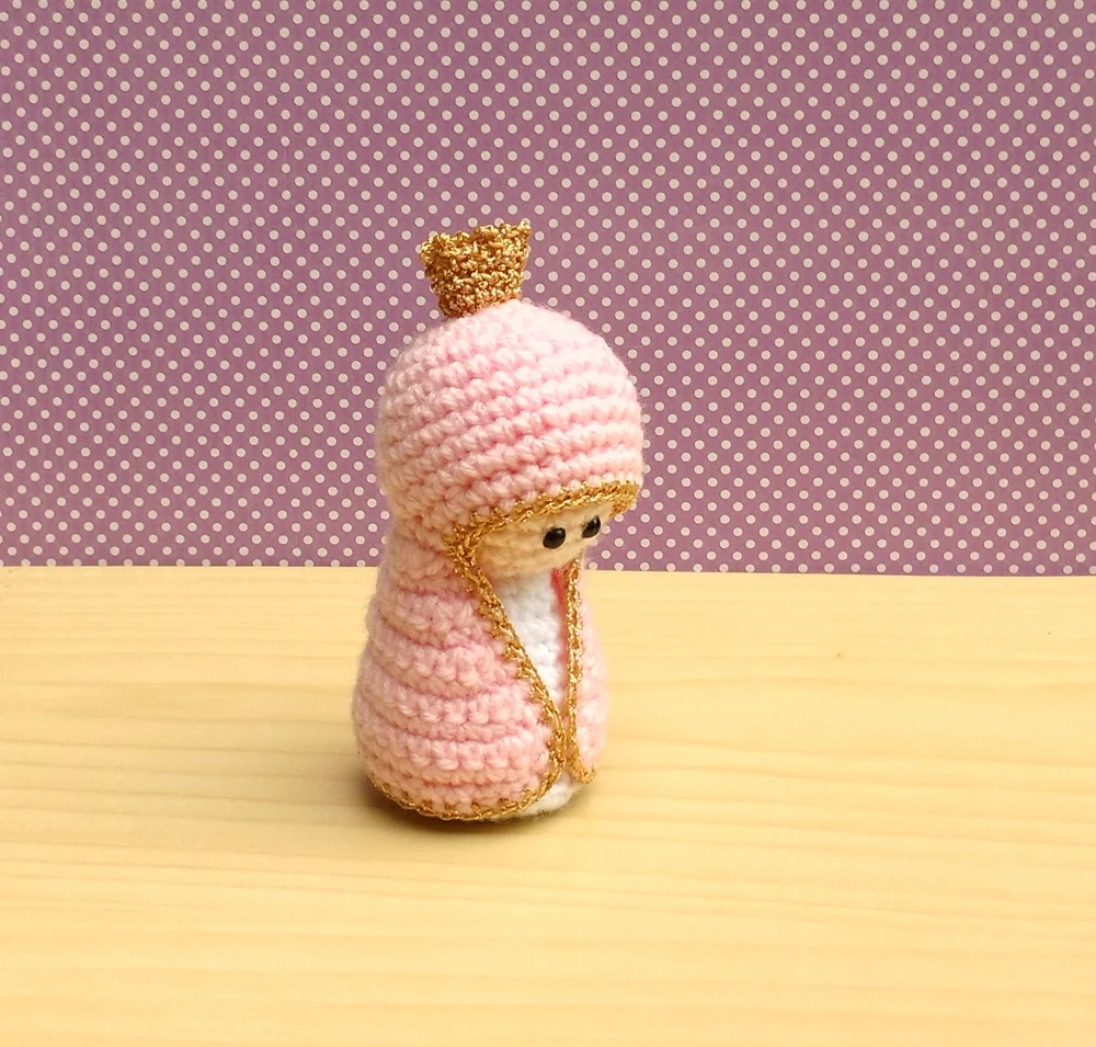 Kit com 3 Mini Nossa Senhora Amigurumi - Imagem 5