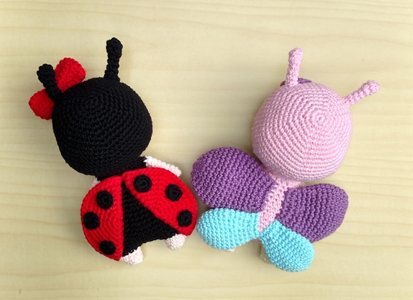 Kit Joaninha e Borboleta Amigurumi - Imagem 4